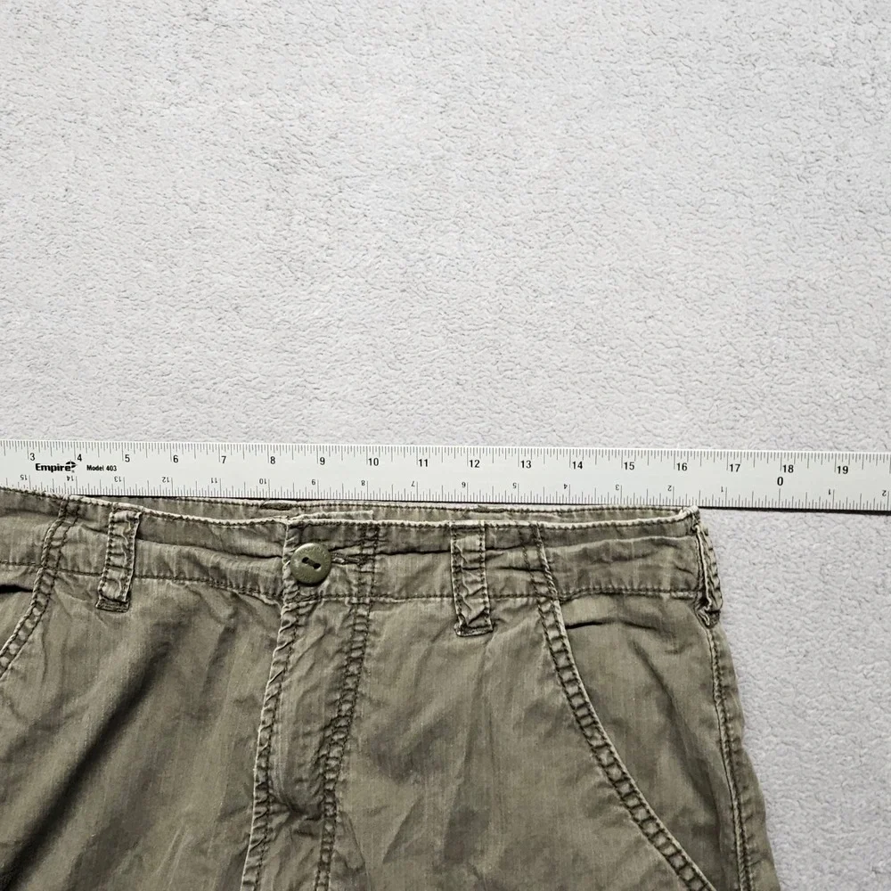 Calvin Klein Jeans Mens 32 Cargo Shorts Olive Green Relaxed Fit Cotton Blend